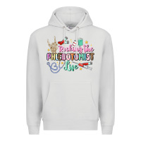 Dove Grey rocking the phlebotomist life Premium Hoodie - MaliasSmallBusiness