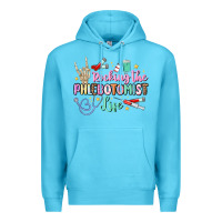 Ocean Blue rocking the phlebotomist life Premium Hoodie - MaliasSmallBusiness