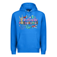 True Royal rocking the phlebotomist life Premium Hoodie - MaliasSmallBusiness
