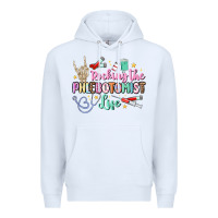 White rocking the phlebotomist life Premium Hoodie - MaliasSmallBusiness