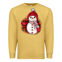 Antique Gold christmas snowman Premium Sweatshirt - JahusDesignShop