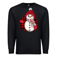 Black christmas snowman Premium Sweatshirt - JahusDesignShop