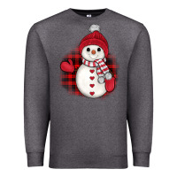 Charcoal Heather christmas snowman Premium Sweatshirt - JahusDesignShop