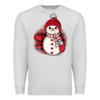Dove Grey christmas snowman Premium Sweatshirt - JahusDesignShop