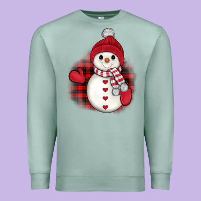 Christmas Snowman Premium Sweatshirt Designed By Jahusdesignshop