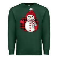 Sports Green christmas snowman Premium Sweatshirt - JahusDesignShop