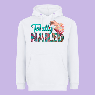 Totally Nailed Bbs Heavyweight Hoodie Designed By Bundleandbundleshop