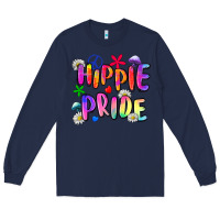 Navy hippie pride Long Sleeve Tee - Zillion Design Studio