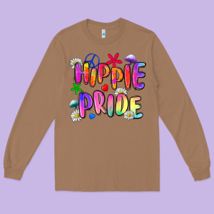 Hippie Pride Long Sleeve Tee Designed By Zillion Design Studio