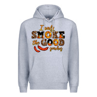 Heather Grey i only smoke the good smokes Premium Hoodie - AdoDesignShop