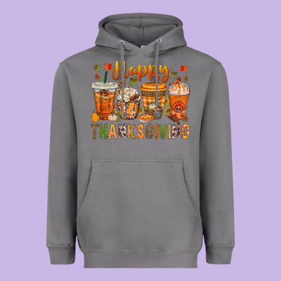 Western Happy Thanksgiving Bbs Heavyweight Hoodie Designed By Bundleandbundleshop