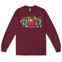 Burgundy dad pride Long Sleeve Tee - Zillion Design Studio
