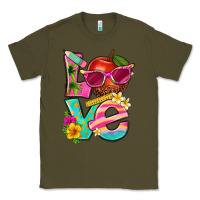 Army Green love summer teacher Classic Tee - texasbilliewilder