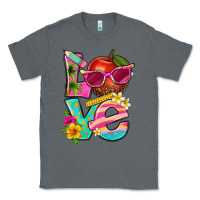 Charcoal Heather love summer teacher Classic Tee - texasbilliewilder