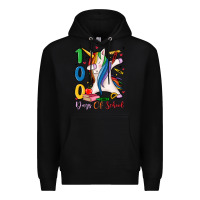 Black 100 days of school Premium Hoodie - MaliasSmallBusiness