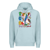 Blue Mist 100 days of school Premium Hoodie - MaliasSmallBusiness