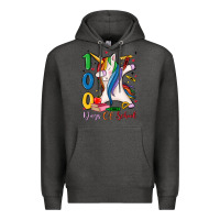 Charcoal Heather 100 days of school Premium Hoodie - MaliasSmallBusiness