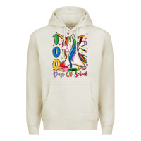 Oatmeal Heather 100 days of school Premium Hoodie - MaliasSmallBusiness