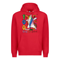 Red 100 days of school Premium Hoodie - MaliasSmallBusiness