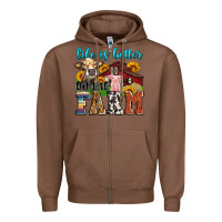 Chestnut life is better on the farm Zipper Hoodie - Zillion Design Studio