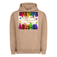 Pigment Burro custom teacher name crayons Urban Hoodie - NancyCooperArtShop