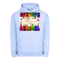 Pigment Grape Ice custom teacher name crayons Urban Hoodie - NancyCooperArtShop