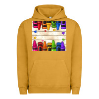 Pigment Peanut Butter custom teacher name crayons Urban Hoodie - NancyCooperArtShop