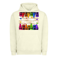 Pigment Pistachio custom teacher name crayons Urban Hoodie - NancyCooperArtShop