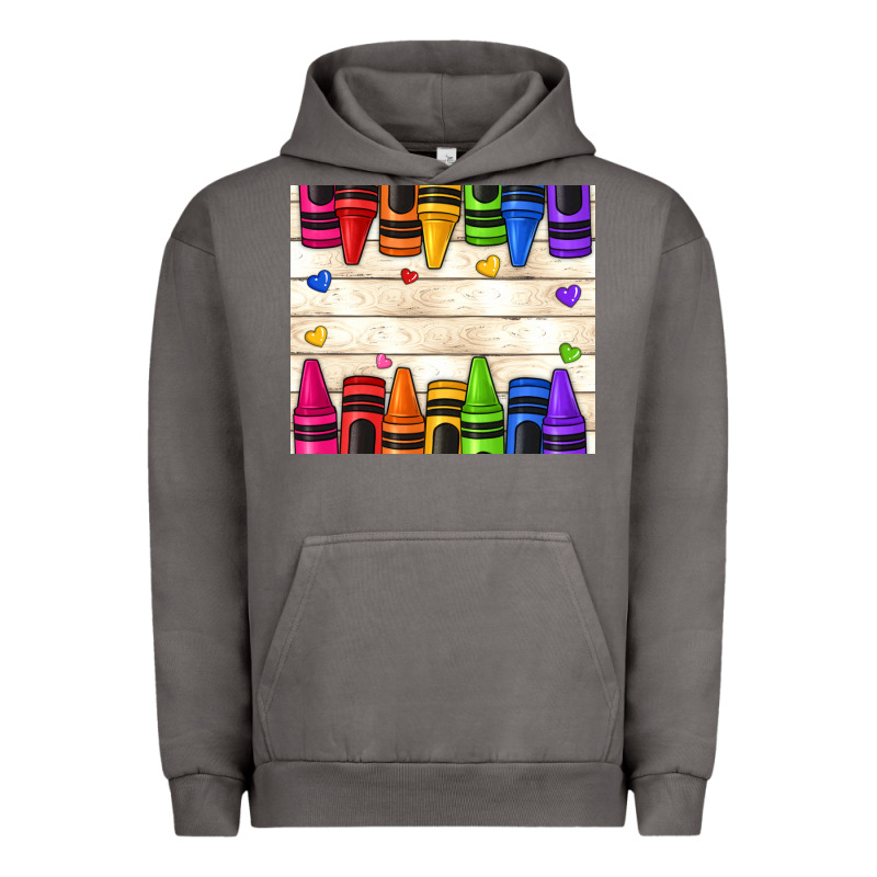 Custom Teacher Name Crayons Urban Hoodie by NancyCooperArtShop | Teevron