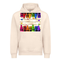 Sandshell custom teacher name crayons Urban Hoodie - NancyCooperArtShop