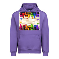 Tulip custom teacher name crayons Urban Hoodie - NancyCooperArtShop