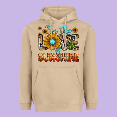 For The Love Of Sunshine Heavyweight Hoodie Designed By Jahusdesignshop
