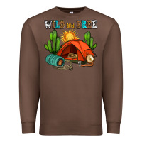 Chestnut wild and free camp Premium Sweatshirt - AdoDesignShop
