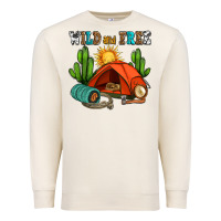 Sandshell wild and free camp Premium Sweatshirt - AdoDesignShop