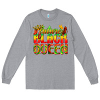 Heather Grey future black queen Long Sleeve Tee - texasbilliewilder