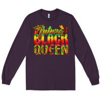 Plum future black queen Long Sleeve Tee - texasbilliewilder