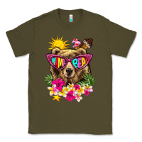 Army Green mama bear summer Classic Tee - texasbilliewilder