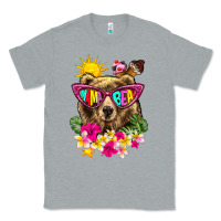 Heather Grey mama bear summer Classic Tee - texasbilliewilder