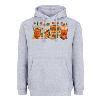 Heather Grey western thanksgiving coffee cups bbs Heavyweight Hoodie - BundleAndBundleShop