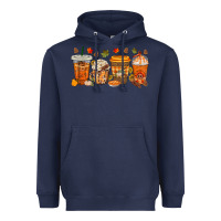 Navy western thanksgiving coffee cups bbs Heavyweight Hoodie - BundleAndBundleShop