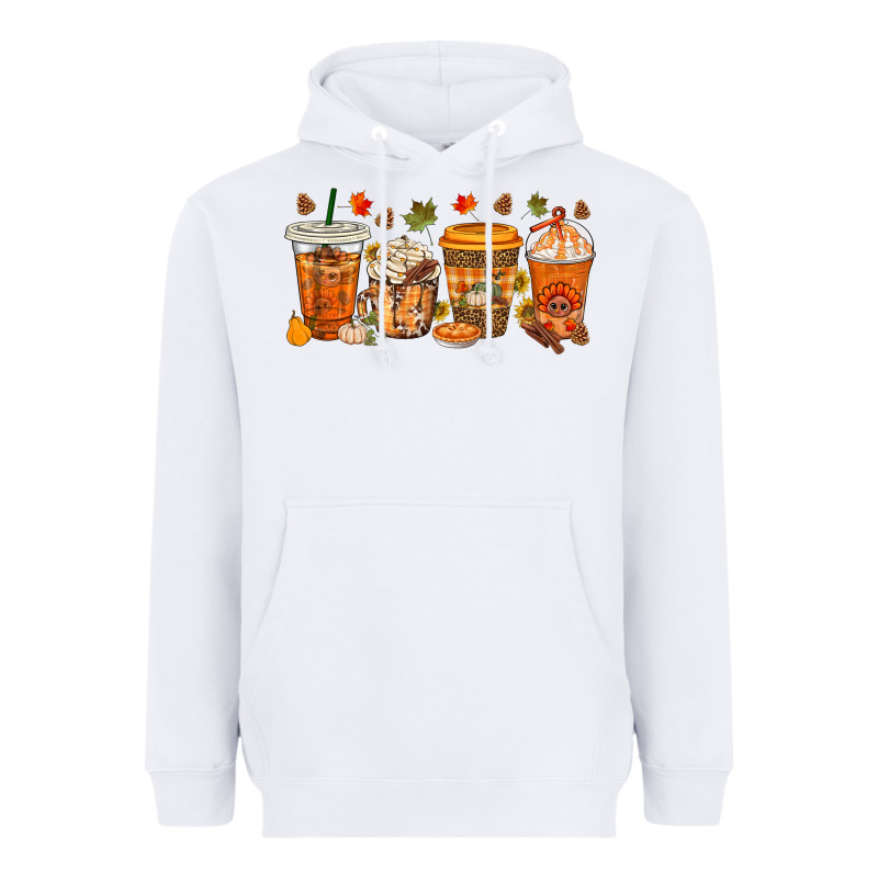 Western Thanksgiving Coffee Cups Bbs Heavyweight Hoodie by BundleAndBundleShop | Teevron