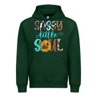 Forest Green sassy little soul Urban Hoodie - NancyCooperArtShop
