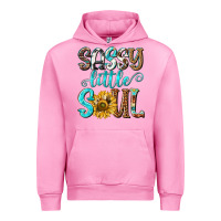 Fuchsia Pink sassy little soul Urban Hoodie - NancyCooperArtShop