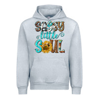 Heather Grey sassy little soul Urban Hoodie - NancyCooperArtShop