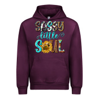 Mauve Wine sassy little soul Urban Hoodie - NancyCooperArtShop