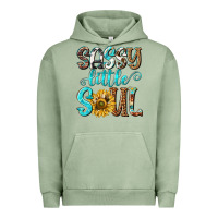 Pigment Oil Green sassy little soul Urban Hoodie - NancyCooperArtShop