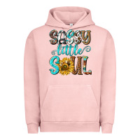 Pigment Salmon sassy little soul Urban Hoodie - NancyCooperArtShop