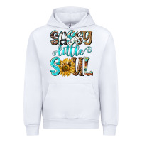 White sassy little soul Urban Hoodie - NancyCooperArtShop