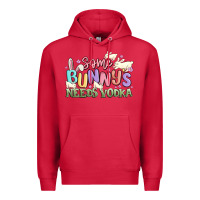 Cardinal some bunnys needs vodka Premium Hoodie - MaliasSmallBusiness