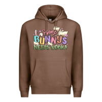 Chestnut some bunnys needs vodka Premium Hoodie - MaliasSmallBusiness